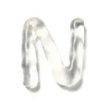 Transparent Resin Alphabet Pendants