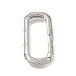 Brass Micro Pave Clear Cubic Zirconia Clasps
