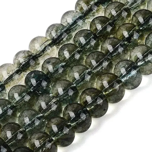 Crackle Transparent Glass Beads Strands