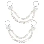 2Pcs ABS Plastic Pearl Pendant Decorations