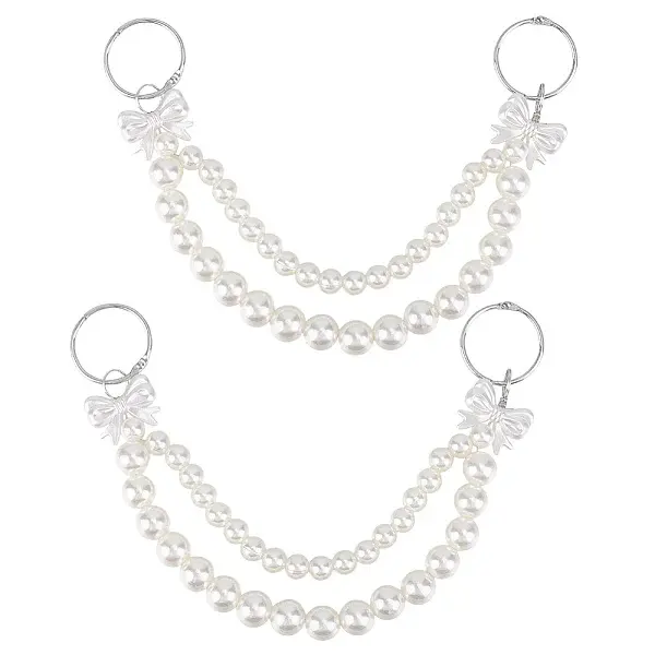 2Pcs ABS Plastic Pearl Pendant Decorations