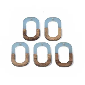 Resin & Walnut Wood Pendants