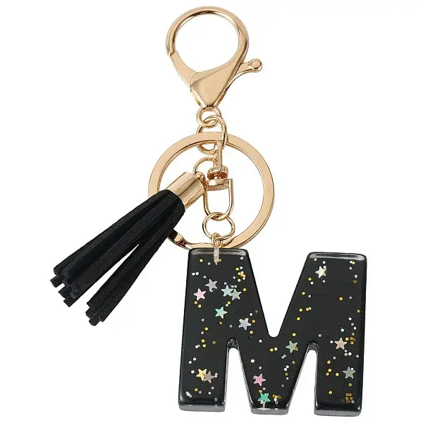 1Pc Resin Letter Keychains