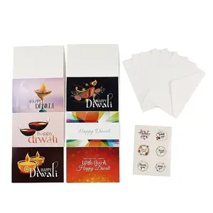 Rectangle Diwali Day Paper Greeting Card