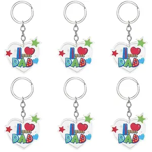 6Pcs Blue Beard Keychain: Perfect Gift for Father's Day