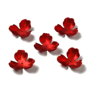 Rubberized Style Opaque Acrylic Bead Caps