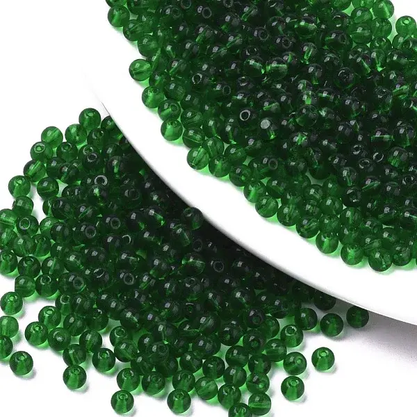 6/0 Transparent Glass Seed Beads
