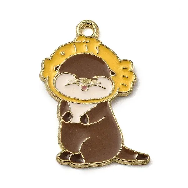 Golden Plated Alloy Enamel Pendants