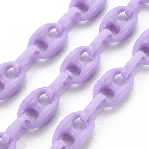 Handmade Opaque Acrylic Coffee Bean Chains