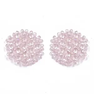 Plating Acrylic Woven Beads