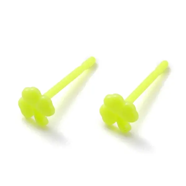 Eco-Friendly Plastic Stud Earrings