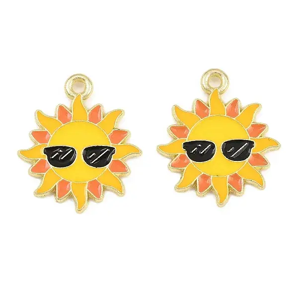 Ocean Alloy Enamel Pendants