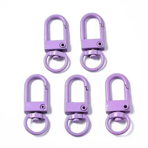 Spray Painted Eco-Friendly Alloy Swivel Snap Hooks Clasps