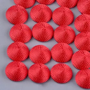Polyester Thread Fabric Cabochons
