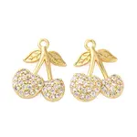 Brass Micro Pave Cubic Zirconia Pendants