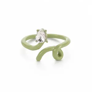 Spray Painted Alloy Cuff Rings
