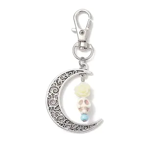 Skull Synthetic Turquoise & Resin Pendants Decorations