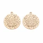 Brass Micro Pave Clear Cubic Zirconia Pendants