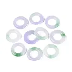 Dyed Natural White Jade Linking Rings