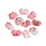Spray Painted Transparent Acrylic Beads