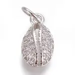 Brass Micro Pave Cubic Zirconia Charms