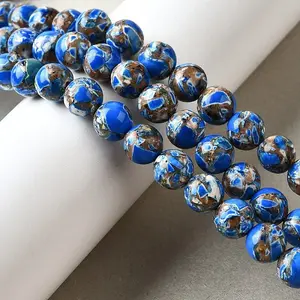 Dyed Natural Magnesite Beads Strands