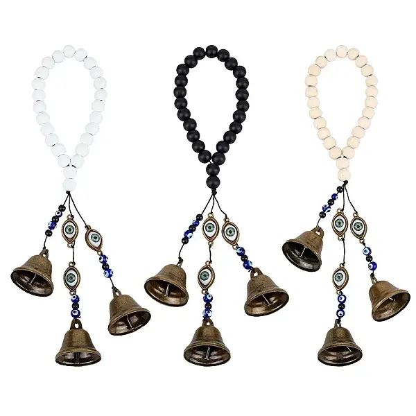 Wood Beaded Pendant Decoration