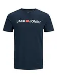 Jack & Jones Plus Tričko  námornícka modrá / melónová / biela