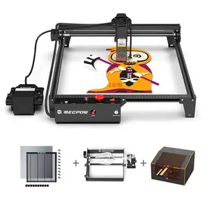 Mecpow X3 Pro 10W Laser Engraver With Air Assist System + FC1 Enclosure + G3 Pro Rotary Roller + H44 Laser Bed