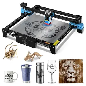 TWO TREES TTS-55 Pro 5.5W Laser Engraver 32-bit Mainboard 0.08*0.08mm Compressed Spot 0.1mm Precision 300*300mm