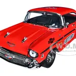 1957 Chevrolet 210 Hardtop Red Heavy Metallic with Graphics "Mr. Gasket Co." Limited Edition to 6550 pieces Worldwide 1/24 Diecast Model Car by M2 Ma