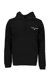 Tommy Jeans Hooded Collar Black Men's Sweatshirt DM0DM17781BDS