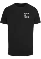 Černé tričko Never On Time