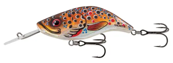 Salmo wobler sparky shad floating brown holographic trout 4 cm