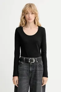 Bavlněné tričko s dlouhým rukávem Calvin Klein