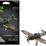Model Kit Mitsubishi A6M Zero Fighter Aircraft "World War II" Imperial Japanese Navy (Moderate Difficulty) Steel Model by Metal Earth
