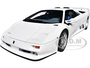 Lamborghini Diablo SE30 Jota Impact White 1/18 Model Car by Autoart