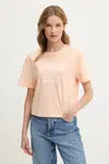 Bavlněné tričko Guess oranžová barva, V5GI04 I3Z14