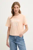 Bavlněné tričko Guess oranžová barva, V5GI04 I3Z14