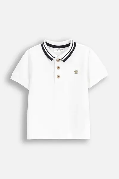 Polo tričko Coccodrillo bílá barva, ELEGANT BABY BOY
