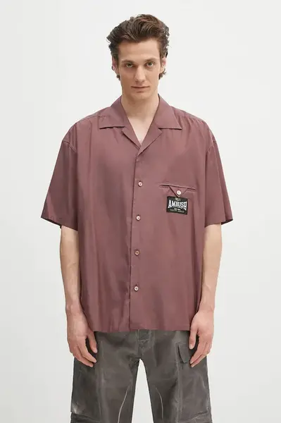 Košile AMBUSH S/S Satin Shirt