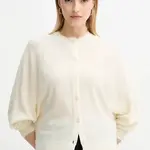 Vlněný kardigan By Malene Birger SAO dámský, béžová barva, lehký, 103337