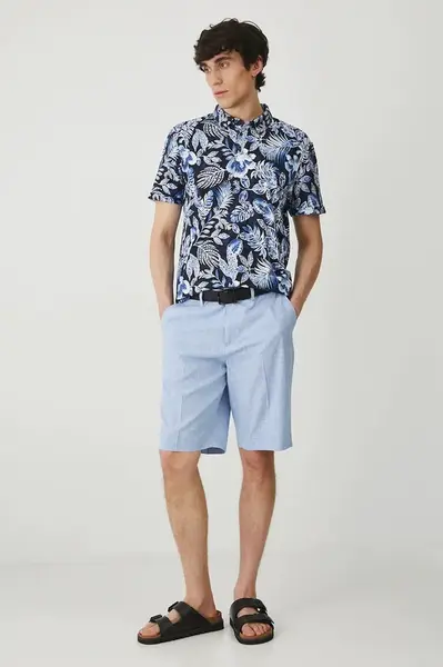 Šortky s příměsí lnu Medicine