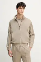 Mikina Emporio Armani pánská, béžová barva, hladká, EM001110 AF13488