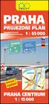 Praha průjezdní plán 1:65 000 + Praha Centrum 1:15 000