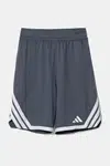 Dětské kraťasy adidas Originals šedá barva, s aplikací, nastavitelný pas, JM5128
