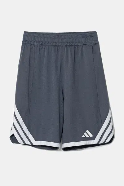 Dětské kraťasy adidas Originals šedá barva, s aplikací, nastavitelný pas, JM5128