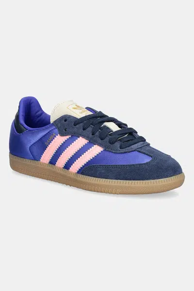 Tenisky adidas Originals Samba OG dámské, modrá barva, JS1317
