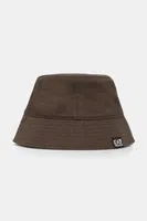 Bavlněný klobouk EA7 Emporio Armani hnědá barva, AF11989.7X000048