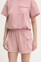 Outdoorové šortky Columbia Granite Point růžová barva, high waist, 2118841,00